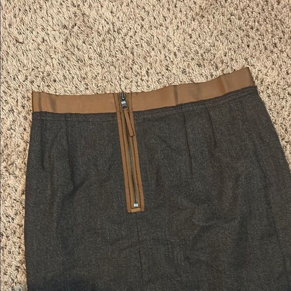 LOFT Black and Brown Pencil Skirt C - Picture 4 of 6